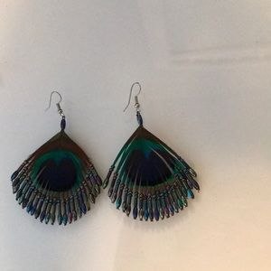 Feather earrings